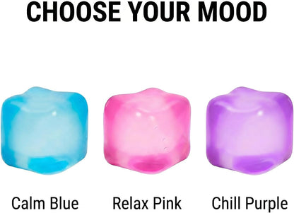 Nice Stress Cube, Squishy Fidget Toy Cubes, Slow Rising Squeeze Cube Balls, Non-Sticky Desk Toy for Relaxation & Focus for Adults,