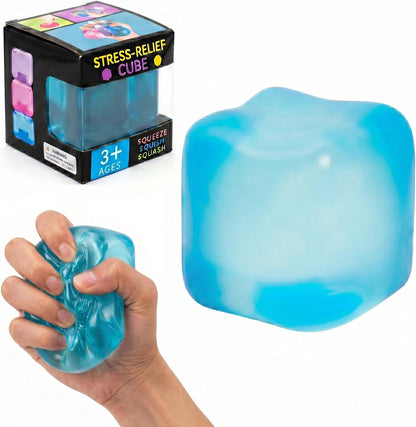 Nice Stress Cube, Squishy Fidget Toy Cubes, Slow Rising Squeeze Cube Balls, Non-Sticky Desk Toy for Relaxation & Focus for Adults,