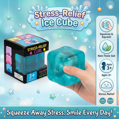 Nice Stress Cube, Squishy Fidget Toy Cubes, Slow Rising Squeeze Cube Balls, Non-Sticky Desk Toy for Relaxation & Focus for Adults,