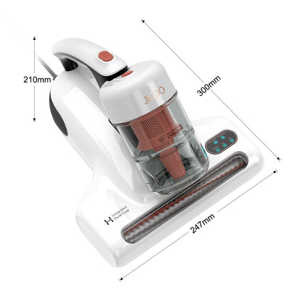 J200 Dust Mite Mattresses Vacuum Cleaners, with Integrated Dual Cups, 13KPa Suction, UV Light, 60℃ Hot Air, LED Display
