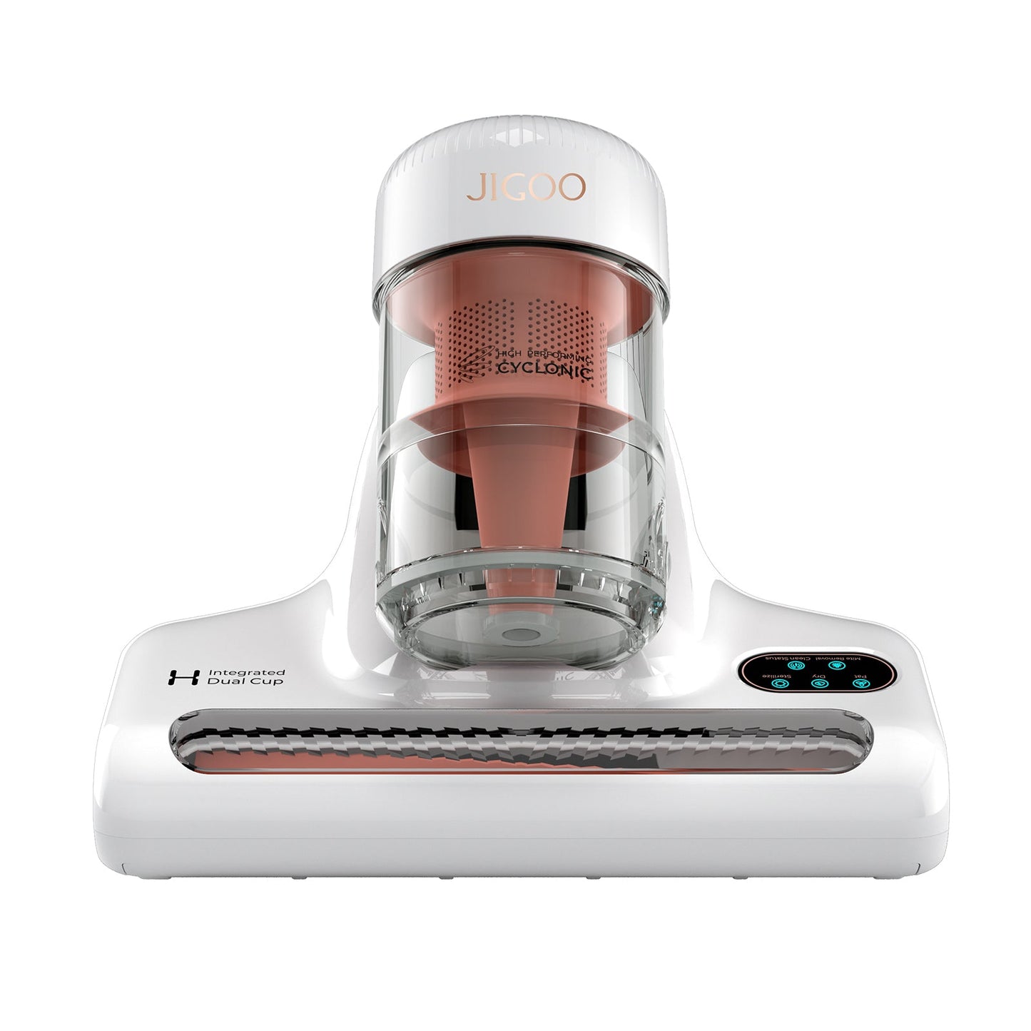 J200 Dust Mite Mattresses Vacuum Cleaners, with Integrated Dual Cups, 13KPa Suction, UV Light, 60℃ Hot Air, LED Display